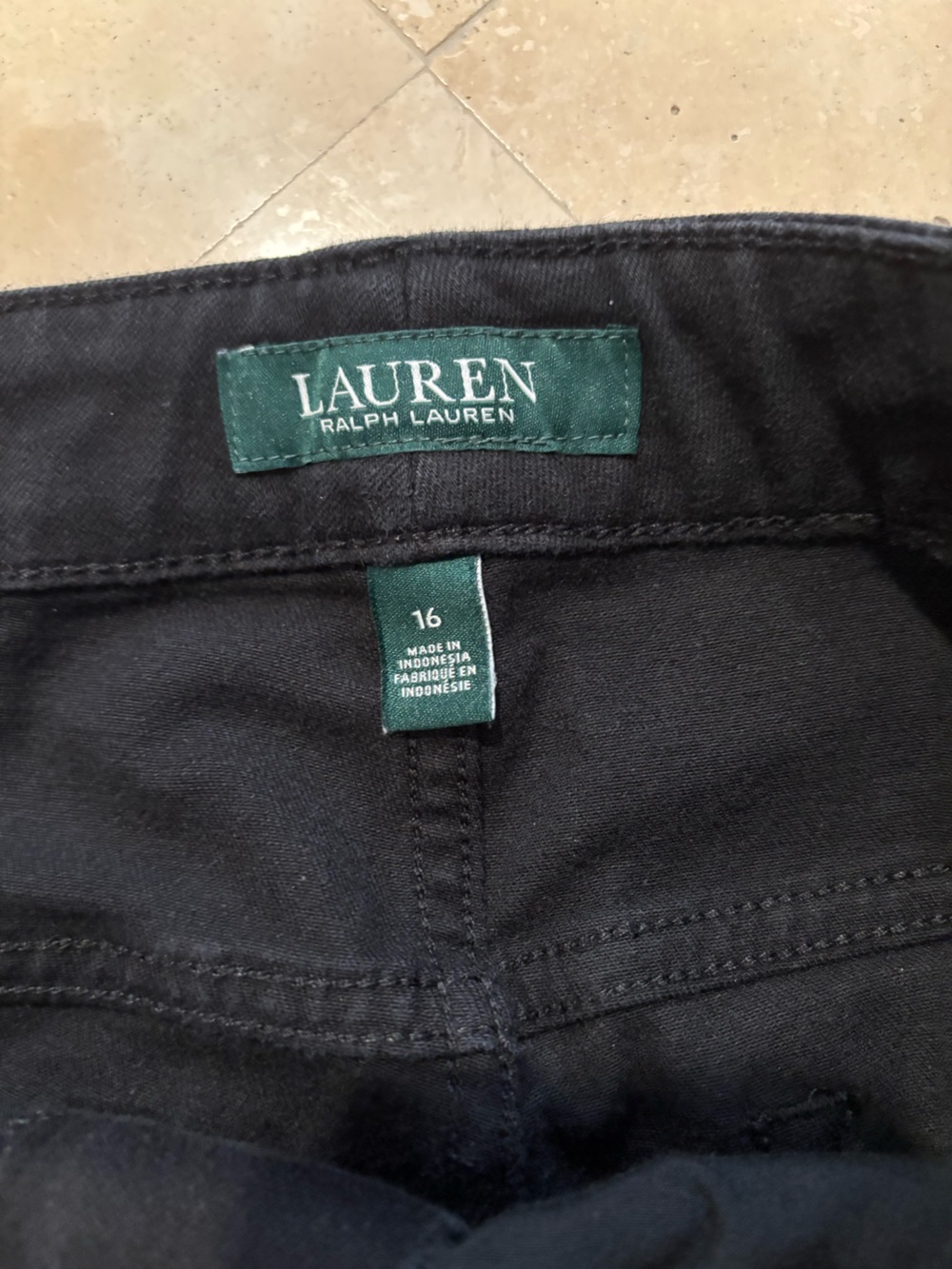Lauren Ralph Lauren Black Jeans - Size 16